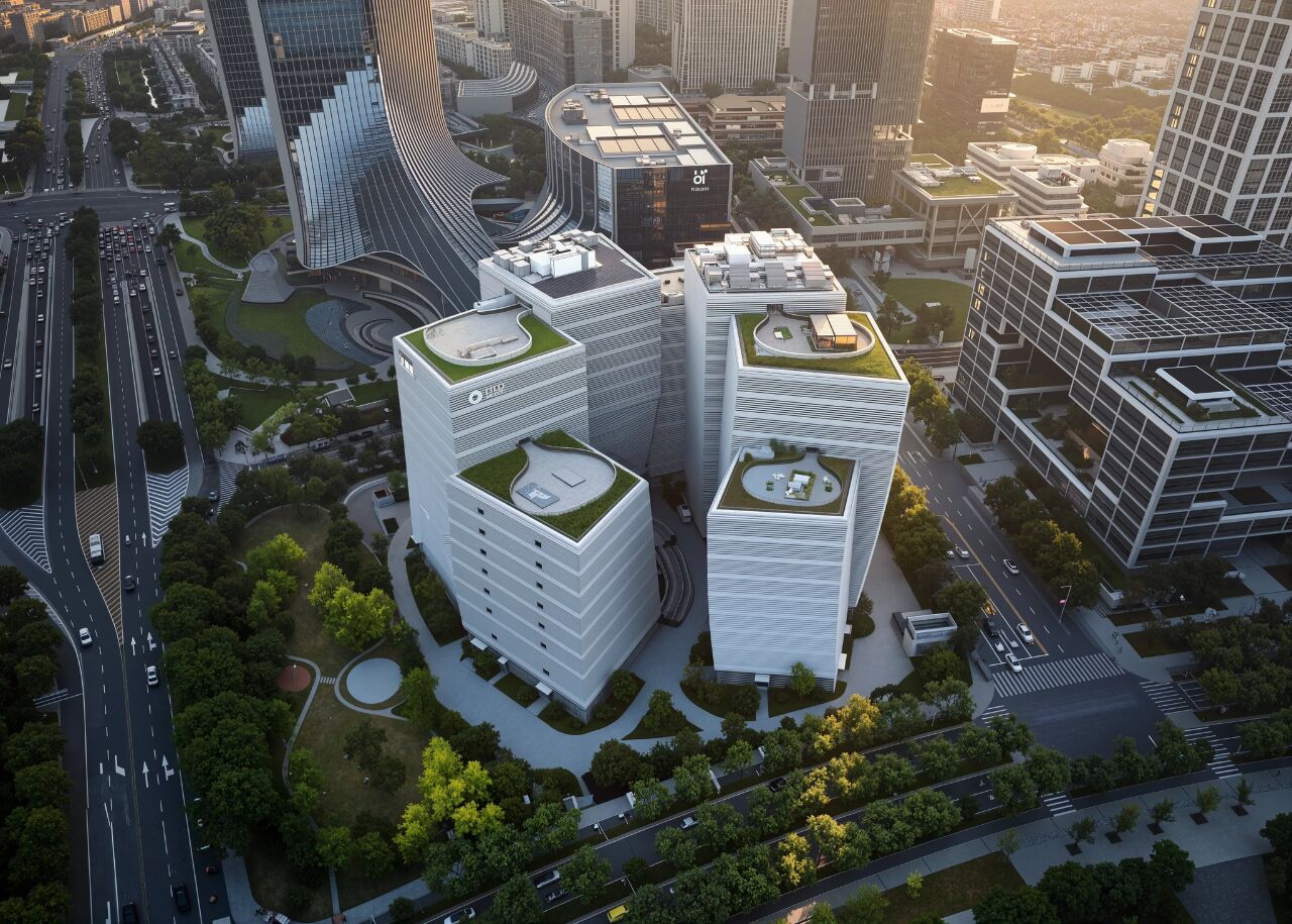 阿里中心X园区建筑外观